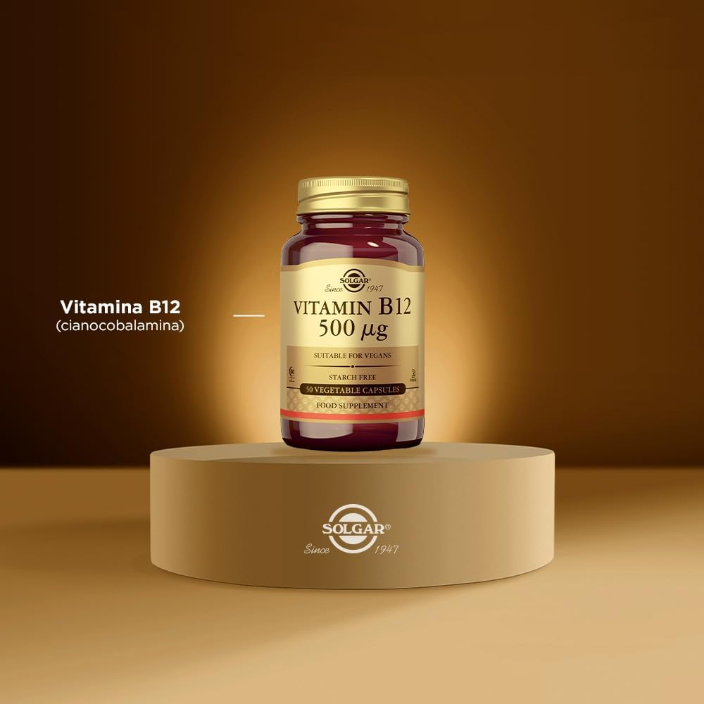 Solgar Vitamina B12 500 Μg Cápsulas Vegetales - 50 Cápsulas - Imagen 4