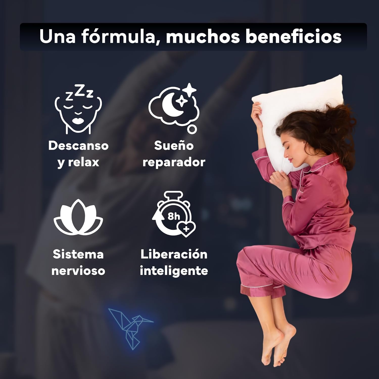 Melatonina Pura Con Triptófano - Pastillas Para Dormir -– 120 Cápsulas - Imagen 3