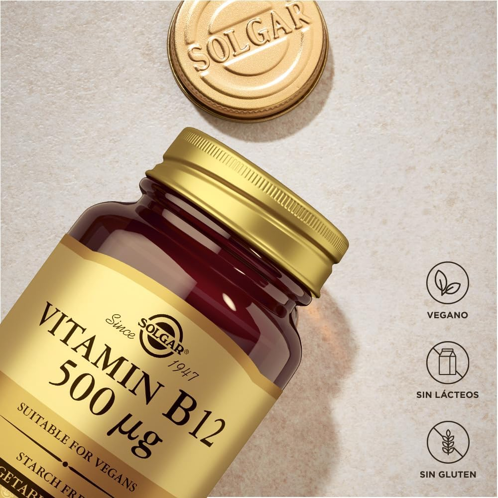 Solgar Vitamina B12 500 Μg Cápsulas Vegetales - 50 Cápsulas - Imagen 3